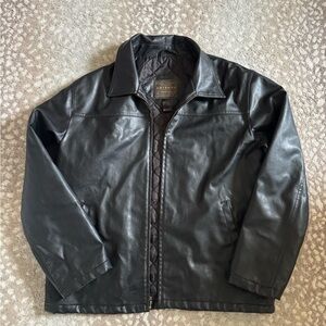 Arizona Jean Company Black Faux Leather Jacket